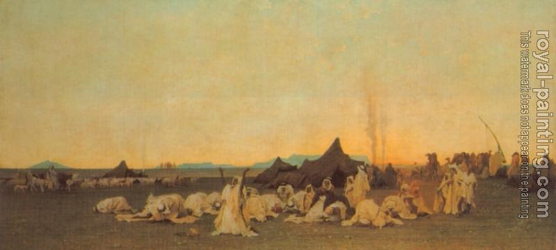Gustave Guillaumet : Evening Prayer in the Sahara